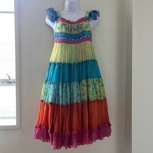 an adorable colorful dress